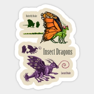 Insect Dragons Sticker